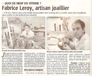 Article - Leroy Fabrice - Orne Combattant